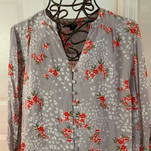 TORRID HARPER FLORAL LEOPARD TOP SIZE 2 - Picture 3 of 8